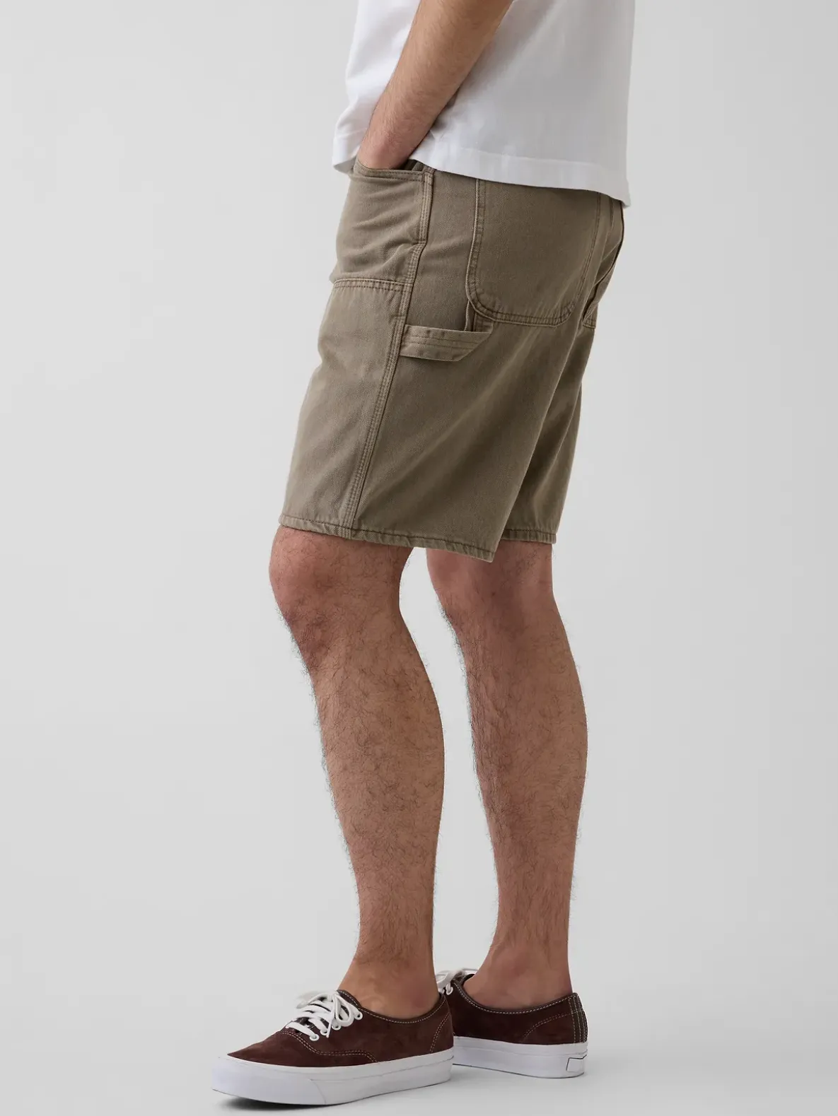 9" Loose Denim Carpenter Shorts