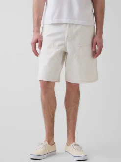 9" Loose Denim Carpenter Shorts