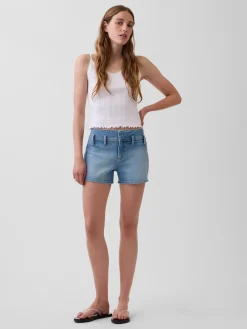 3" Low Rise Denim Shorts