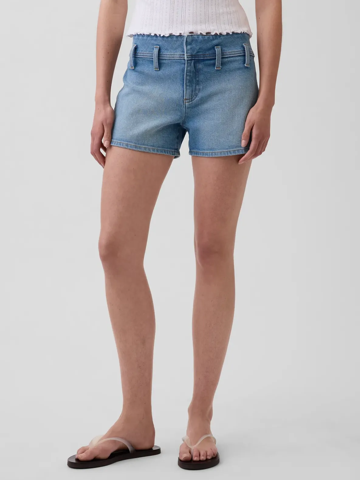 3" Low Rise Denim Shorts