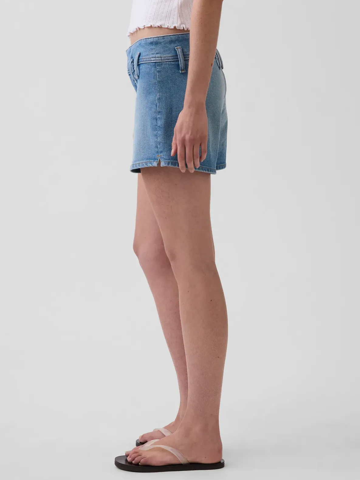 3" Low Rise Denim Shorts