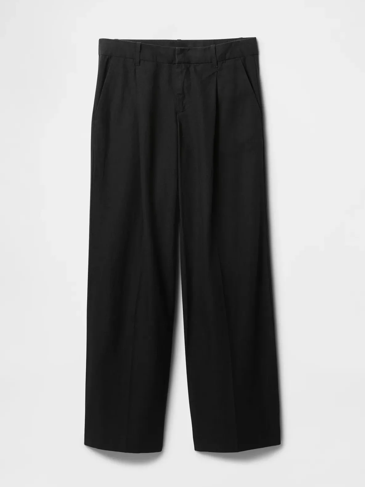 365 Low Rise Linen-Blend Trousers