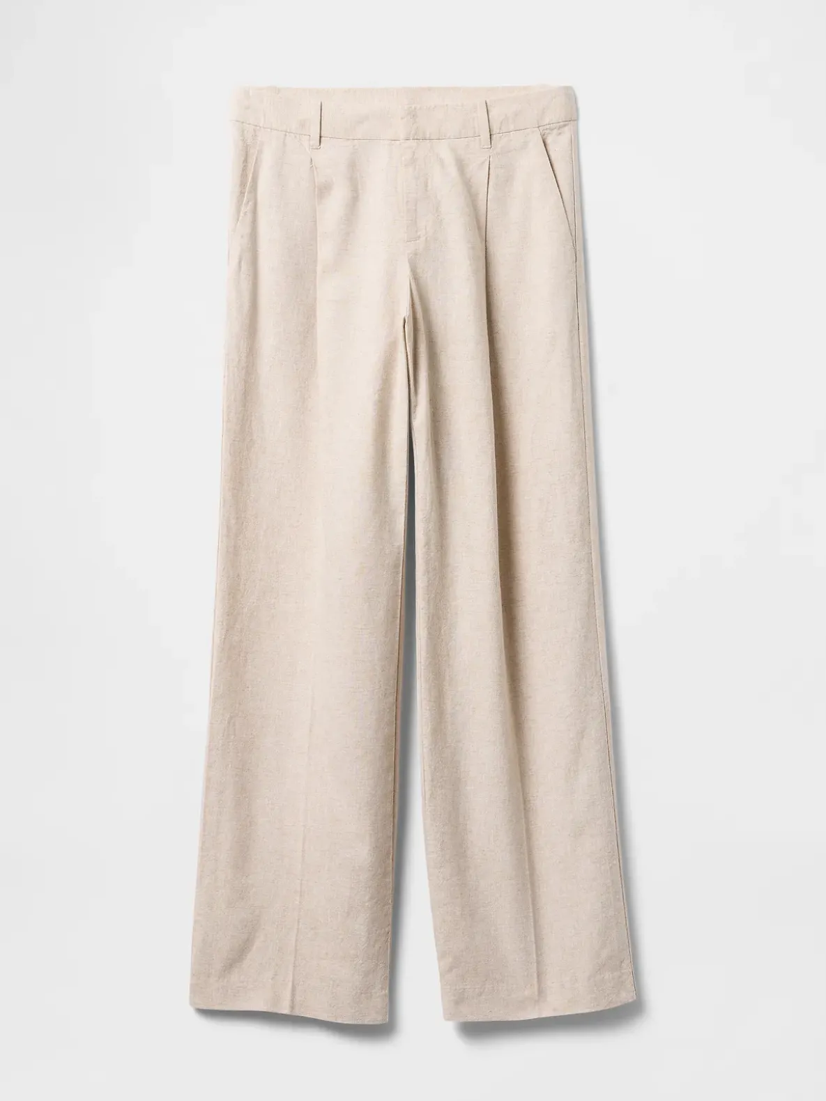 365 Low Rise Linen-Blend Trousers