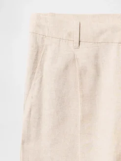 365 Low Rise Linen-Blend Trousers