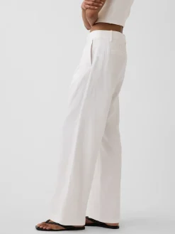 365 Low Rise Linen-Blend Trousers