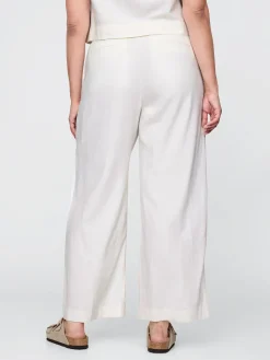 365 Low Rise Linen-Blend Trousers