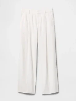 365 Low Rise Linen-Blend Trousers