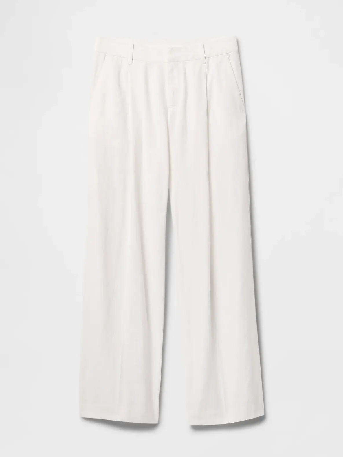 365 Low Rise Linen-Blend Trousers