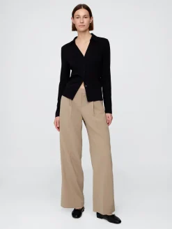 365 Low Rise Pleated Wide-Leg Trousers
