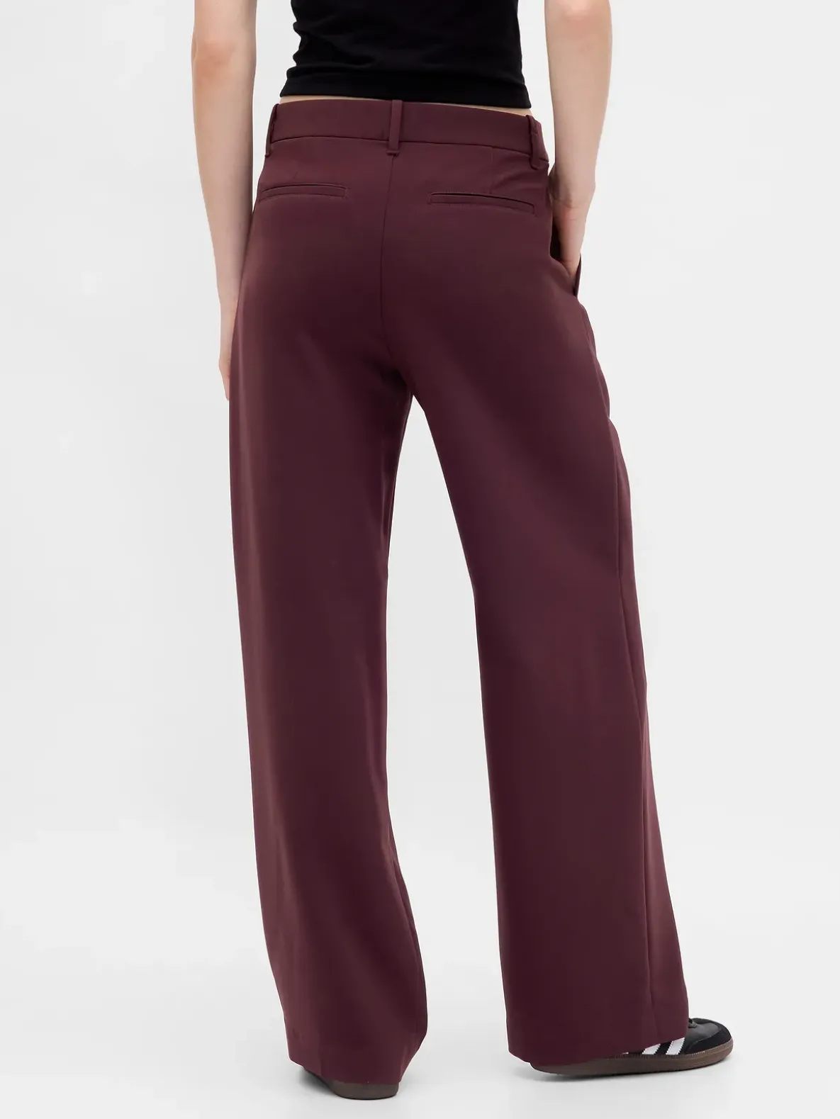 365 Low Rise Pleated Wide-Leg Trousers