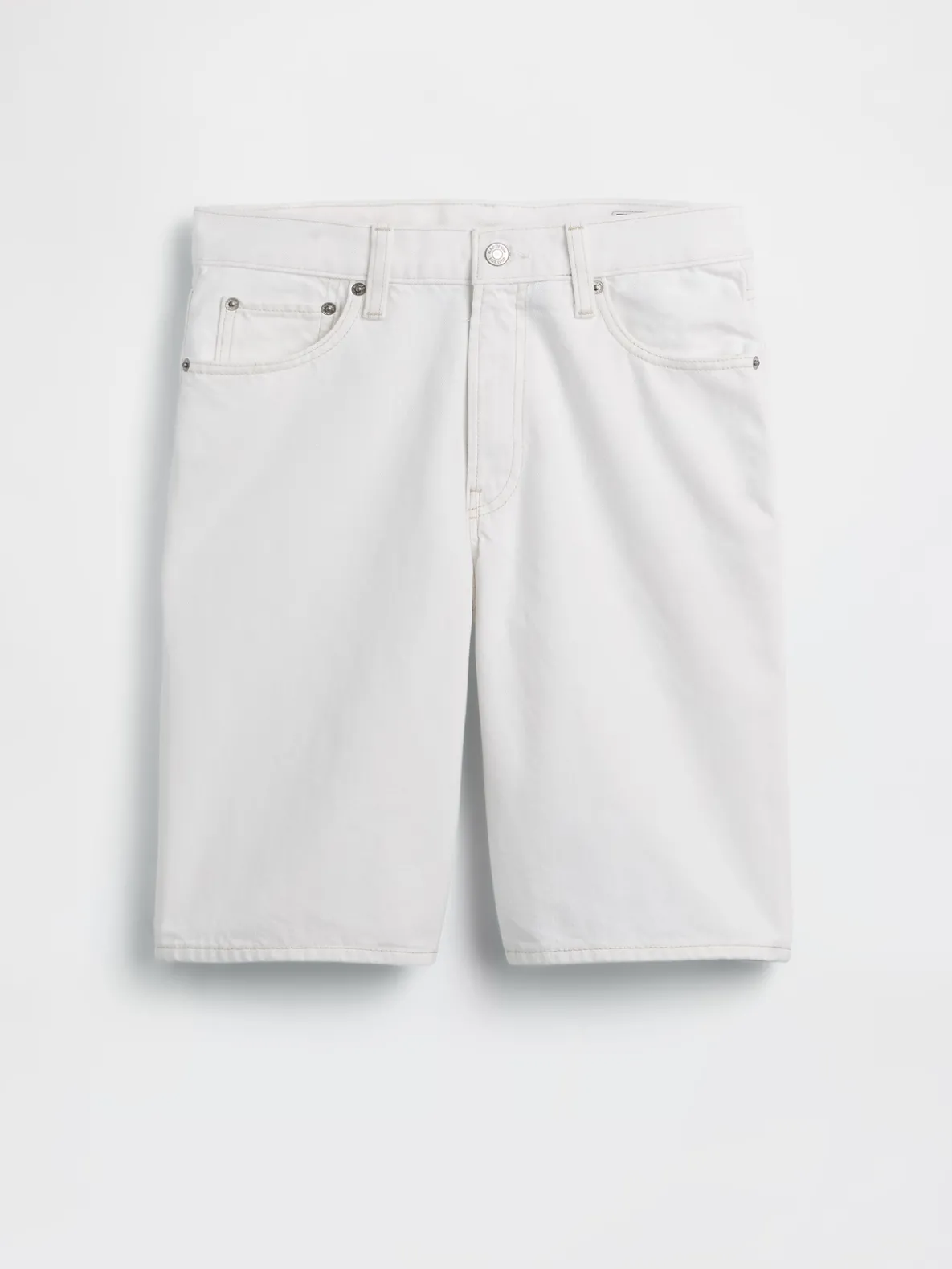 11" Mid Rise Longline Denim Shorts