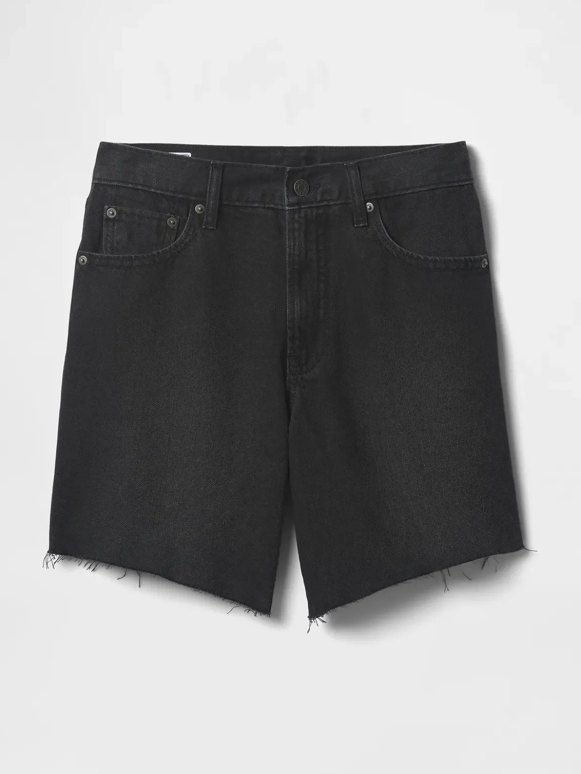 8" Mid Rise '90s Loose Denim Bermuda Shorts