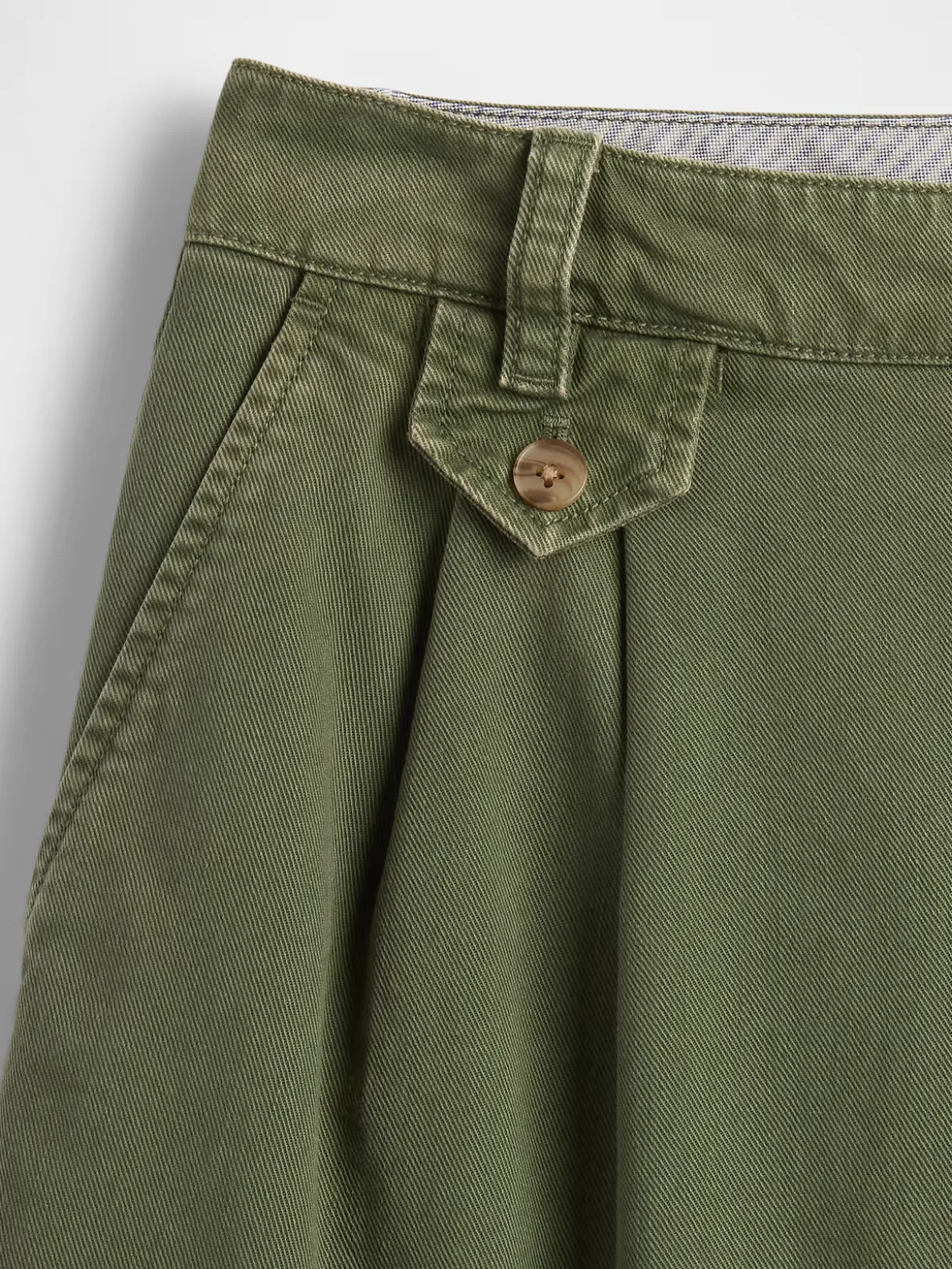 6" Mid Rise Twill Pleated Trouser Shorts
