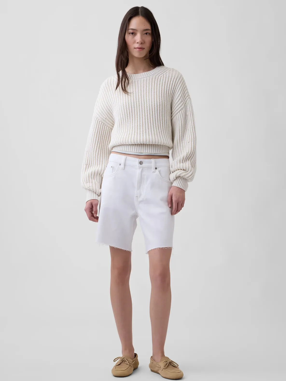 8" Mid Rise UltraSoft Loose Bermuda Shorts
