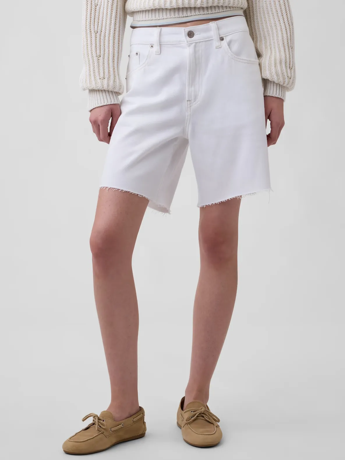 8" Mid Rise UltraSoft Loose Bermuda Shorts