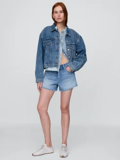 4" Mid Rise UltraSoft Relaxed Cutoff Shorts
