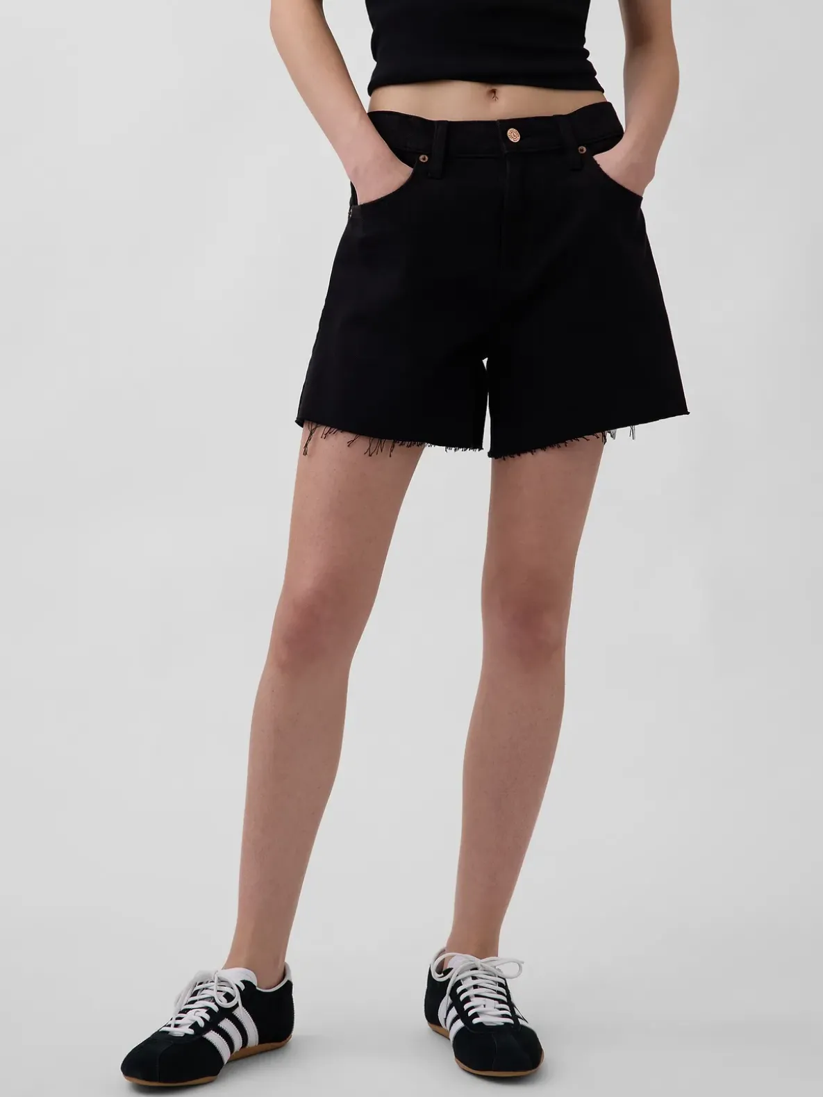4" Mid Rise UltraSoft Relaxed Cutoff Shorts