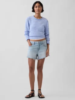 4" Mid Rise UltraSoft Relaxed Cutoff Shorts