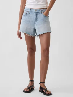4" Mid Rise UltraSoft Relaxed Cutoff Shorts