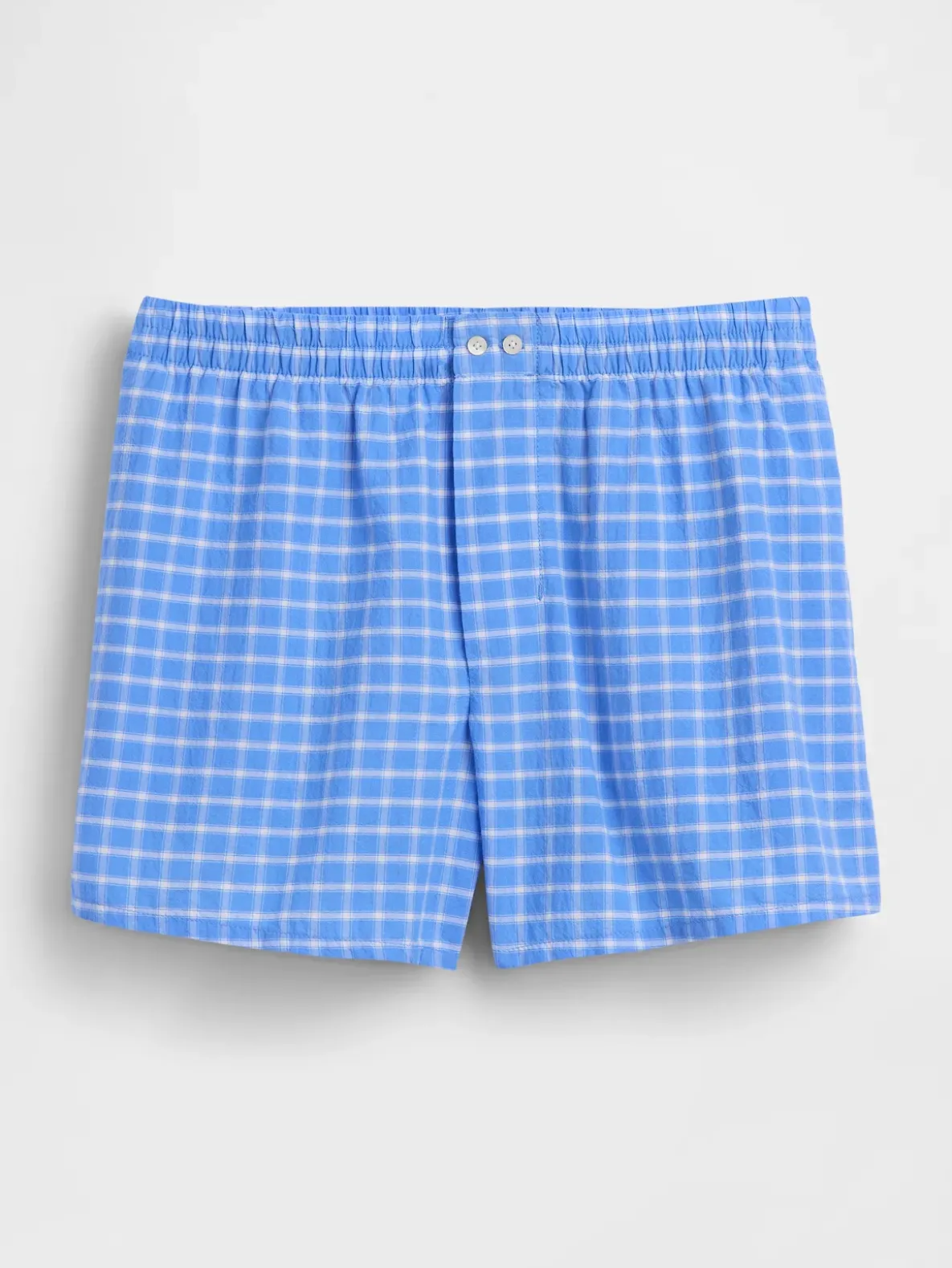 4" Seersucker Plaid Boxer Shorts