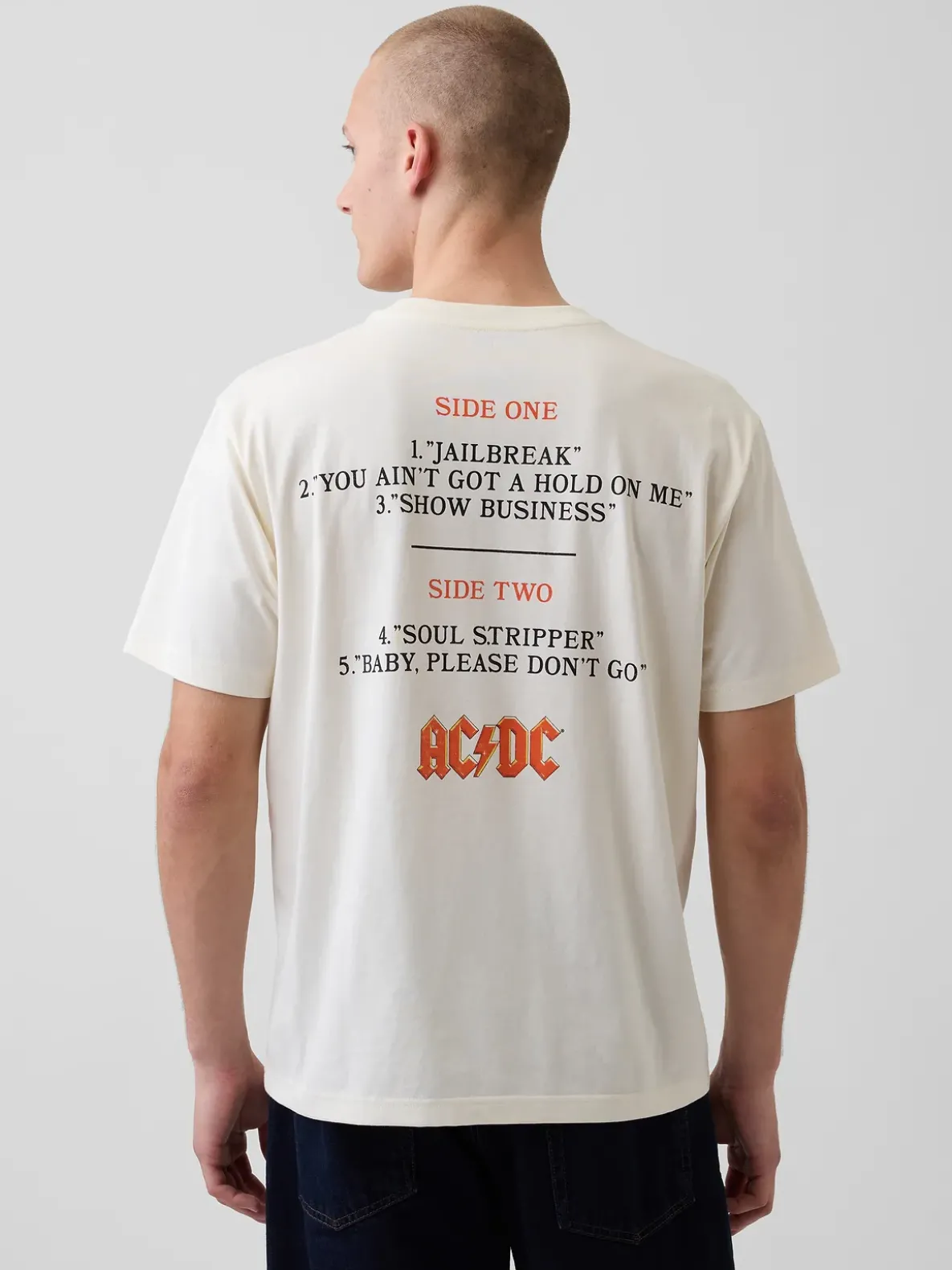 AC/DC Relaxed Graphic T-Shirt