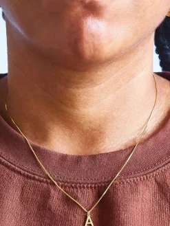 Admiral Row Gold Dainty Initial Necklace