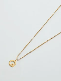 Admiral Row Gold Dainty Initial Necklace