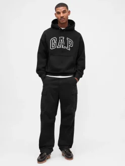 Adult Extra Heavyweight French Terry Oversized Logo Hoodie