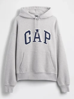 Adult Extra Heavyweight French Terry Oversized Logo Hoodie