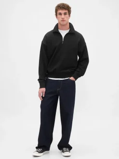 Adult Heavyweight Oversized Quarter-Zip Pullover