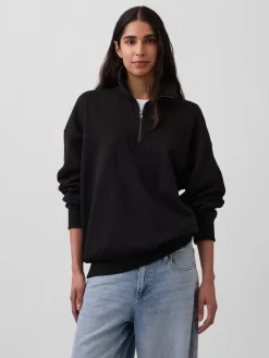 Adult Heavyweight Oversized Quarter-Zip Pullover