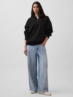 Adult Heavyweight Oversized Quarter-Zip Pullover
