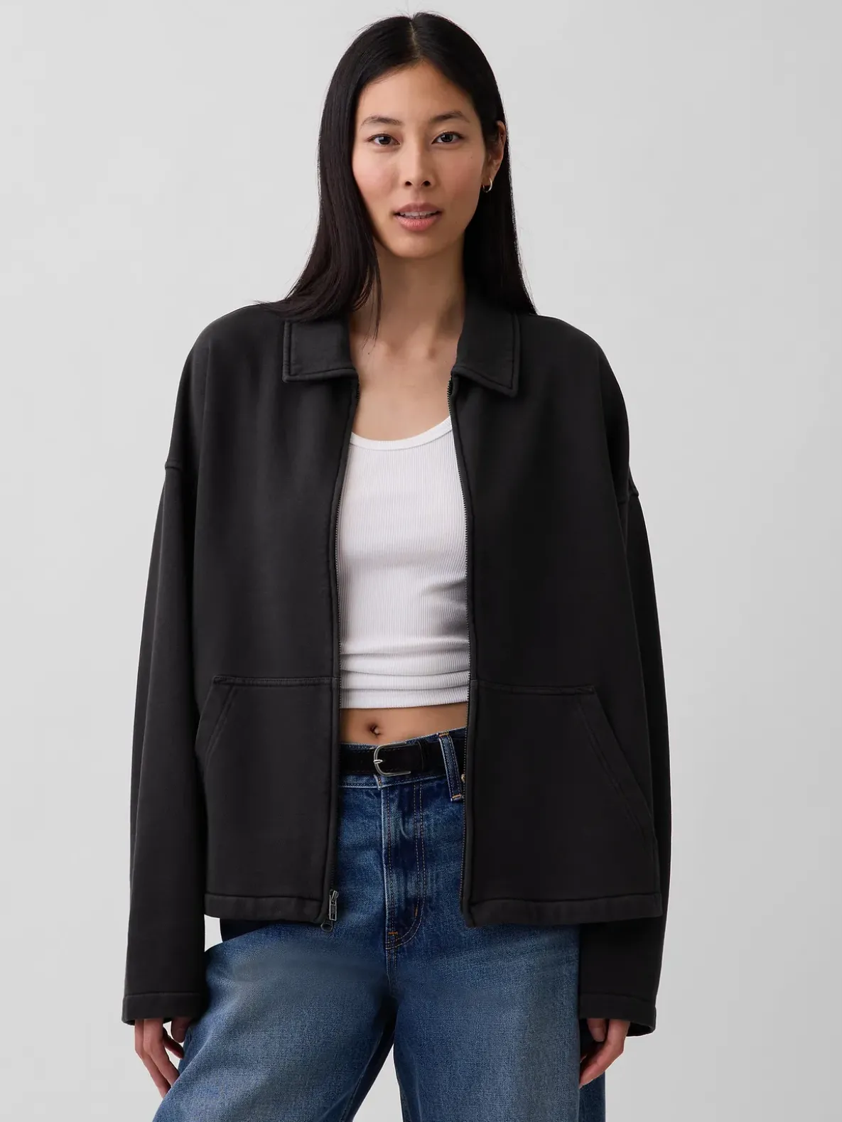 Adult Heavyweight Oversized Zip Jacket