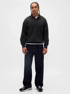 Adult Heavyweight Oversized Polo Sweatshirt