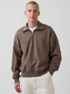 Adult Heavyweight Oversized Quarter-Zip Pullover