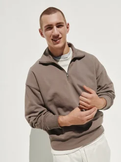 Adult Heavyweight Oversized Quarter-Zip Pullover