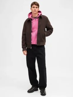 Adult Heavyweight Oversized Crop Zip Hoodie