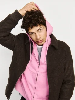 Adult Heavyweight Oversized Crop Zip Hoodie