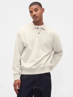 Adult Heavyweight Oversized Polo Sweatshirt