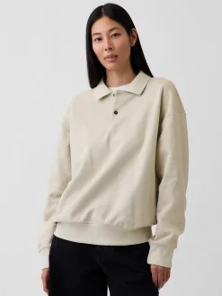 Adult Heavyweight Oversized Polo Sweatshirt