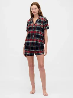 Adult Softest Flannel PJ Short Set