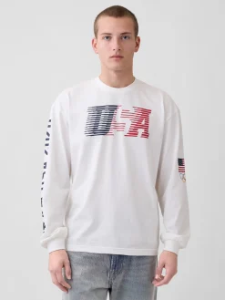 Adult Team USA Oversized Graphic T-Shirt
