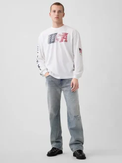Adult Team USA Oversized Graphic T-Shirt