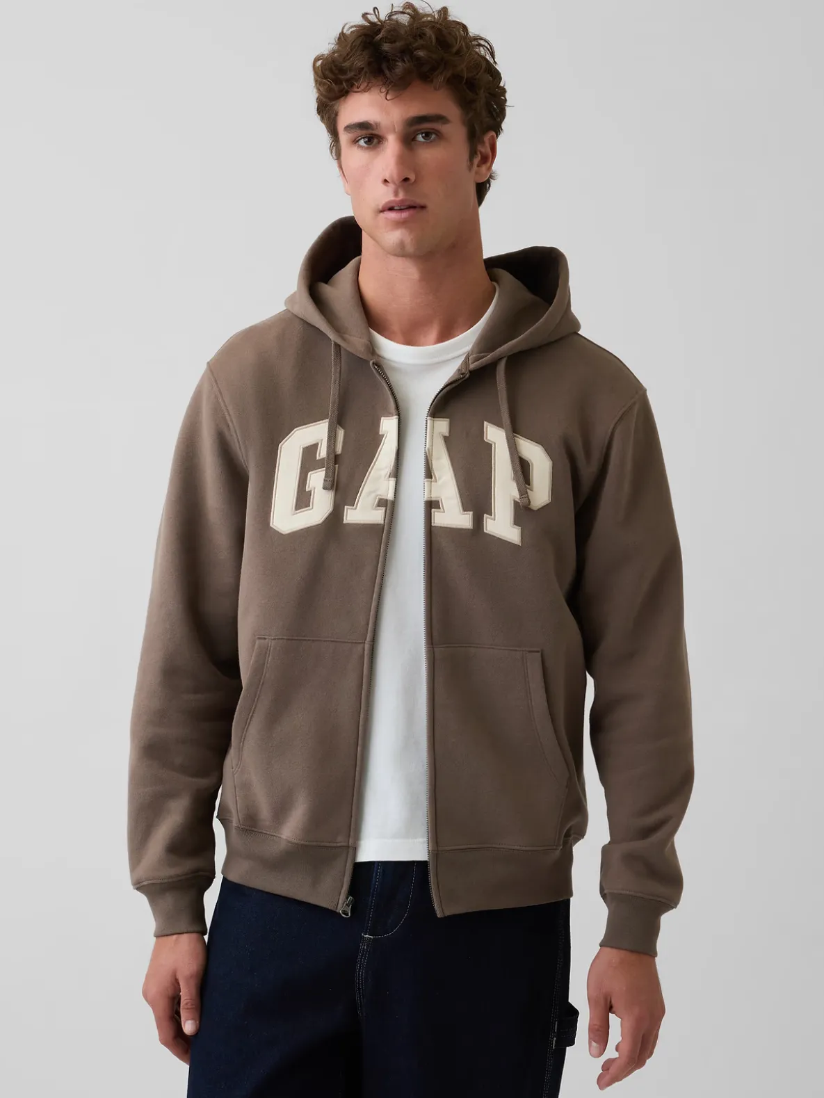 Adult VintageSoft Arch Logo Zip Hoodie