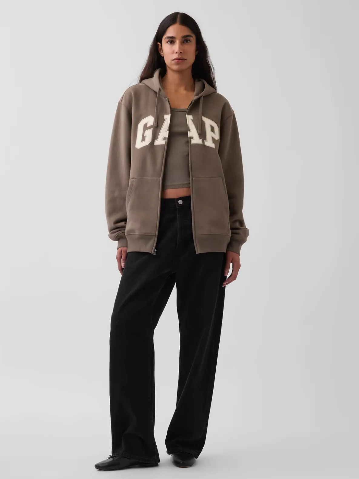 Adult VintageSoft Arch Logo Zip Hoodie