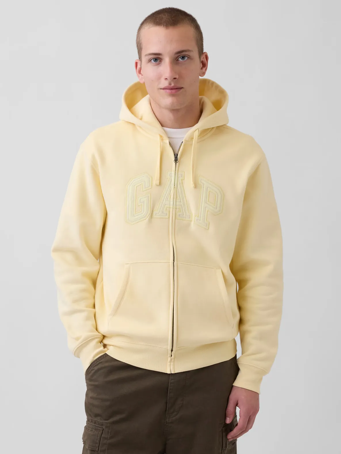 Adult VintageSoft Arch Logo Zip Hoodie