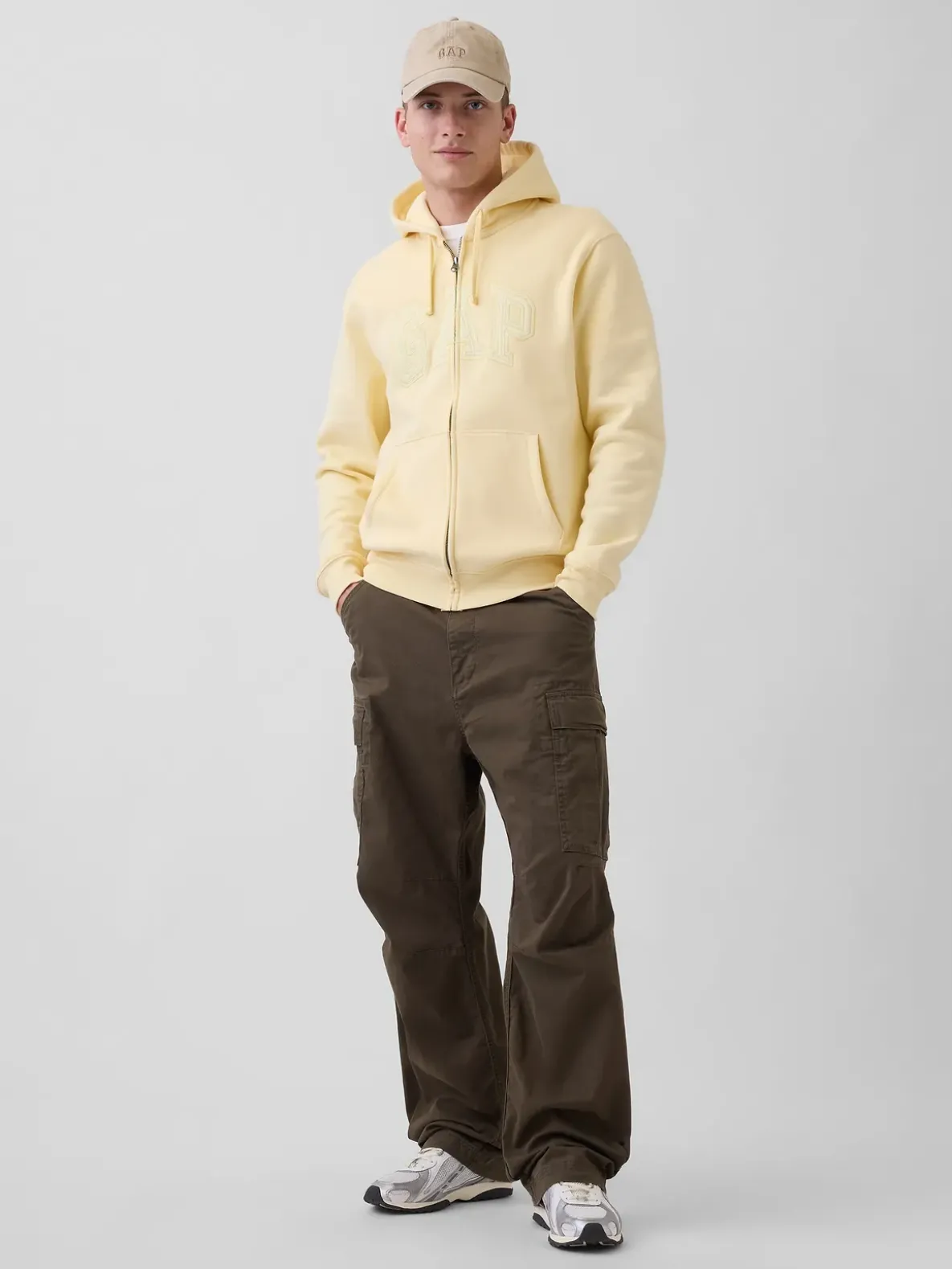 Adult VintageSoft Arch Logo Zip Hoodie