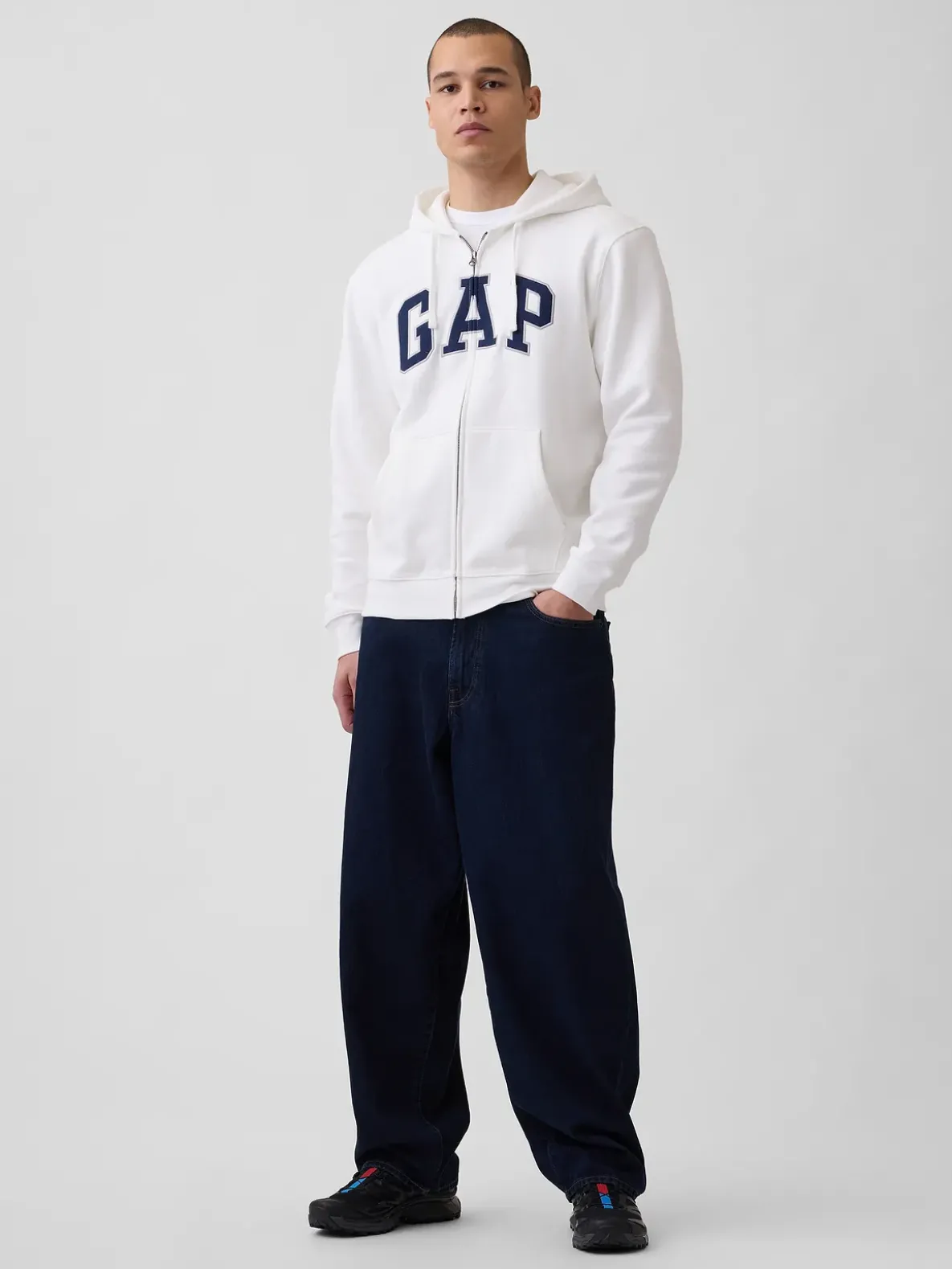 Adult VintageSoft Arch Logo Zip Hoodie