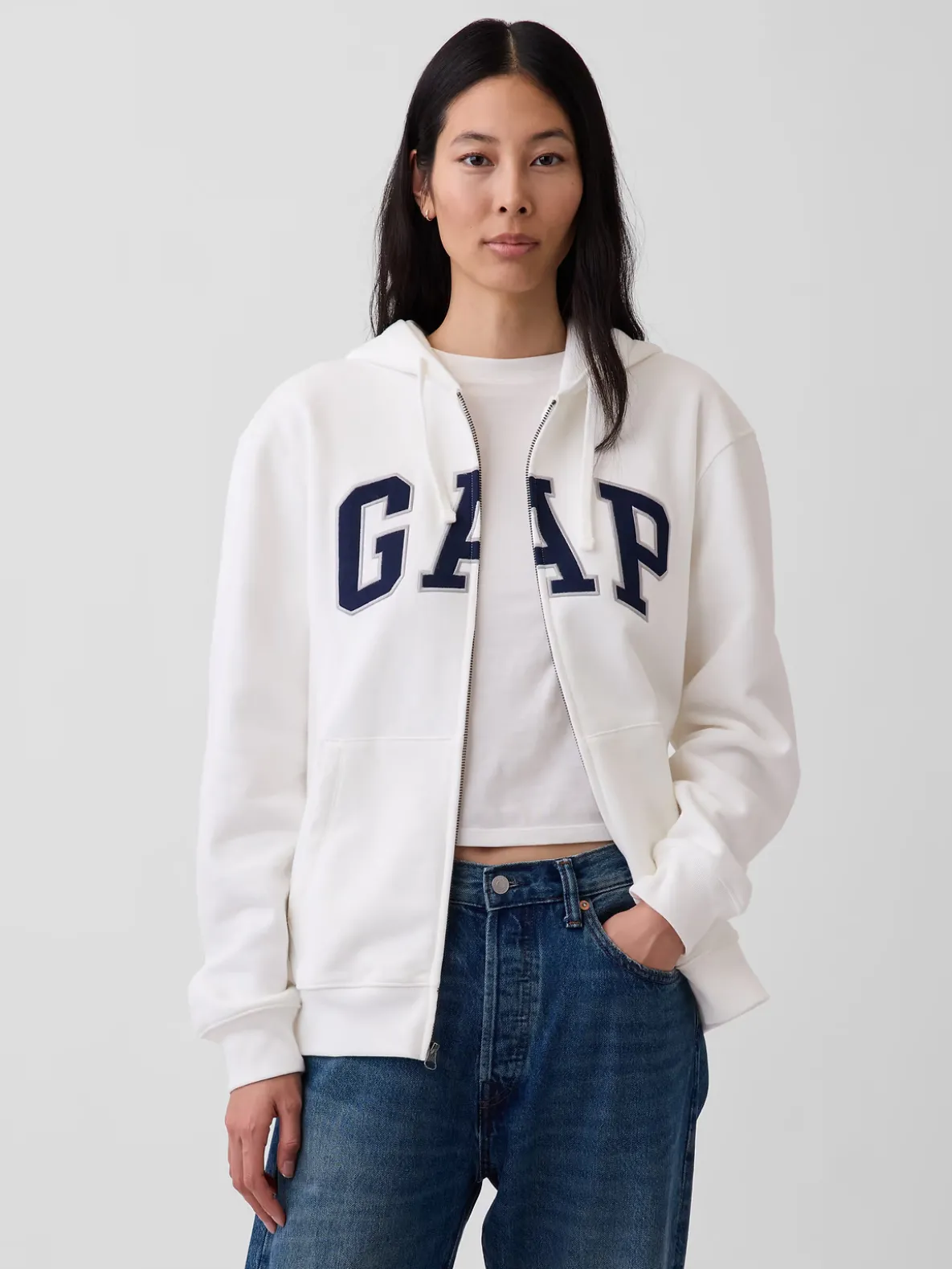 Adult VintageSoft Arch Logo Zip Hoodie