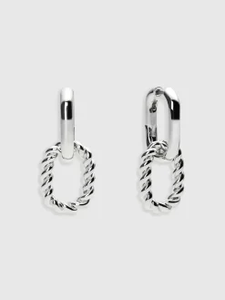 Ana Luisa Ash Silver Double Hoop Earrings